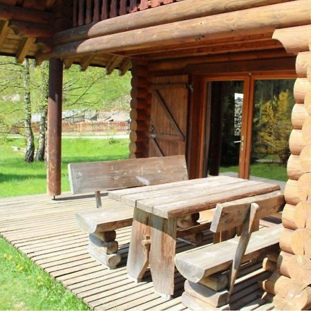 L'Ours Noir Chalet En Rondins La Bresse Eksteriør billede