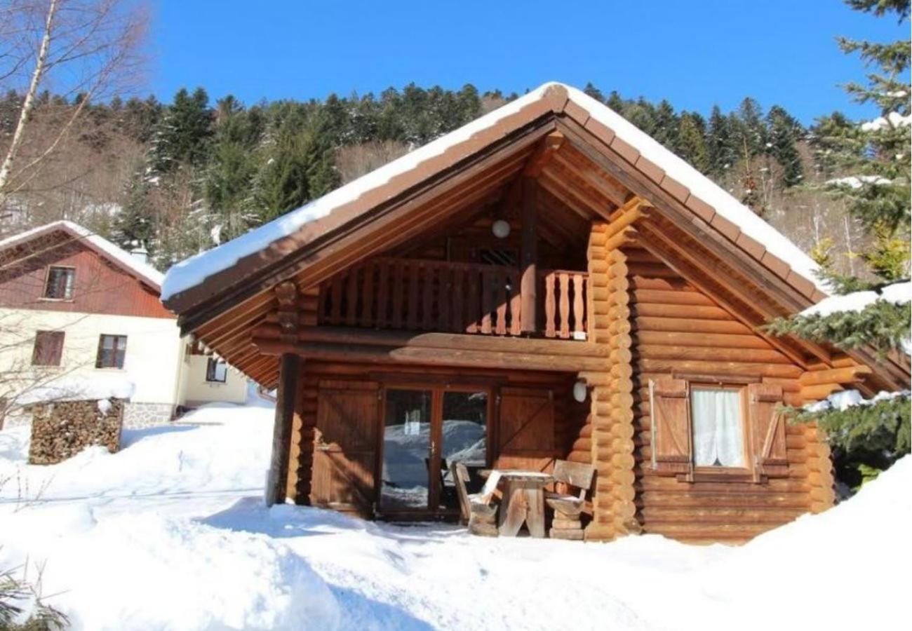 L'Ours Noir Chalet En Rondins La Bresse Eksteriør billede