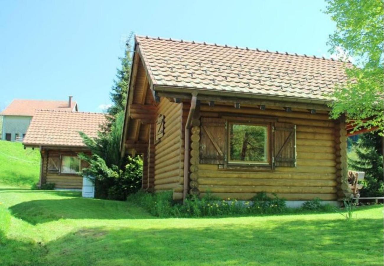 L'Ours Noir Chalet En Rondins La Bresse Eksteriør billede
