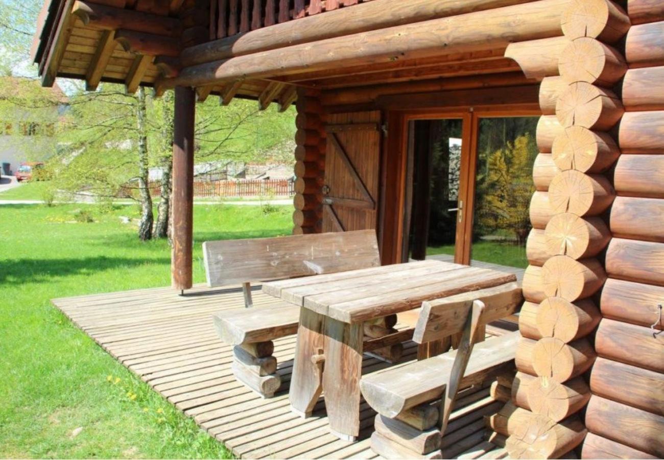 L'Ours Noir Chalet En Rondins La Bresse Eksteriør billede