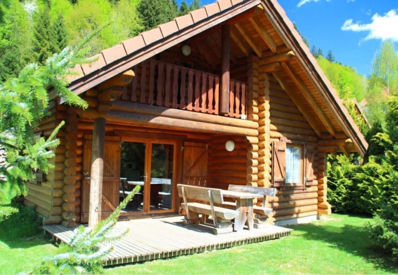 L'Ours Noir Chalet En Rondins La Bresse Eksteriør billede