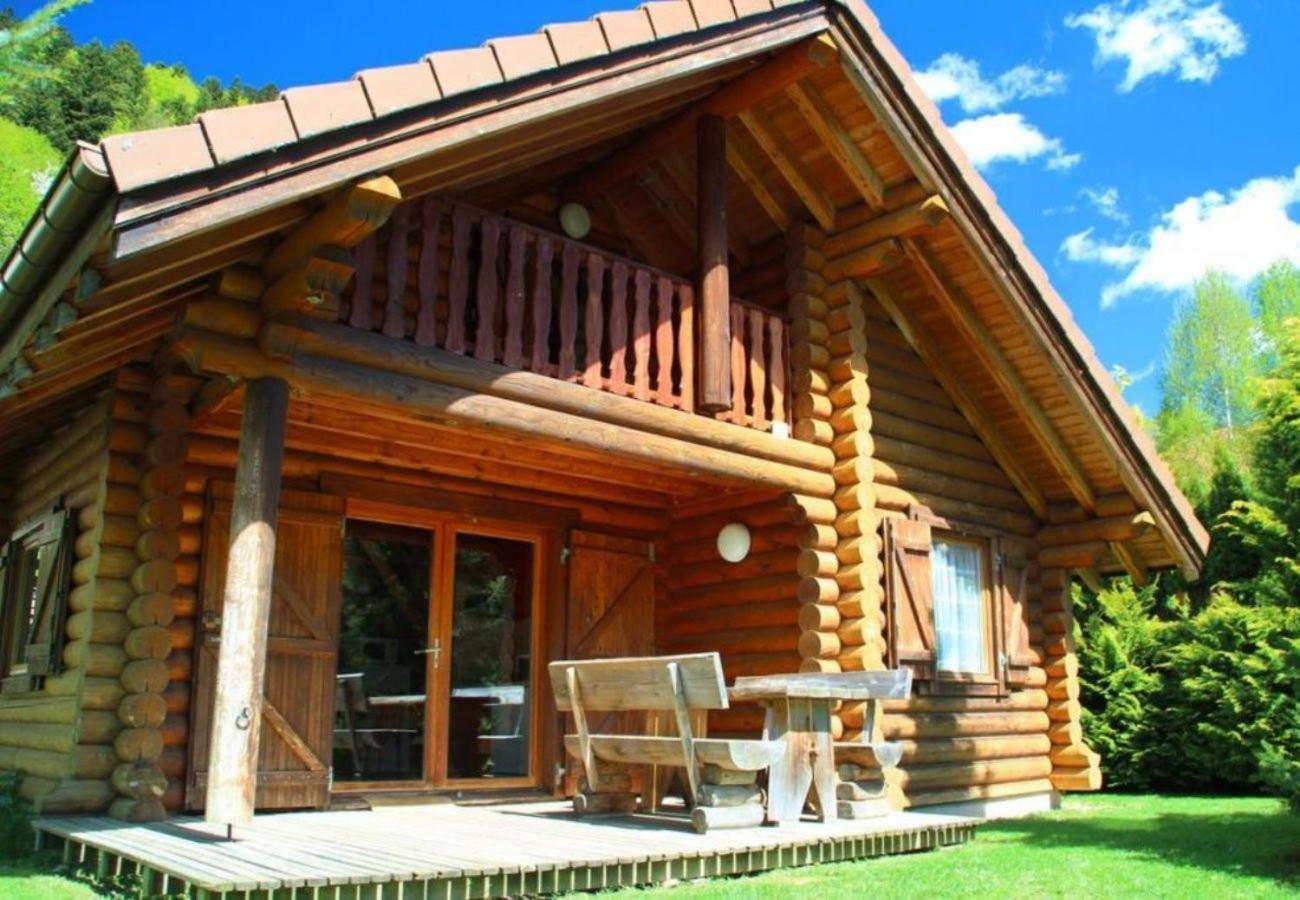 L'Ours Noir Chalet En Rondins La Bresse Eksteriør billede