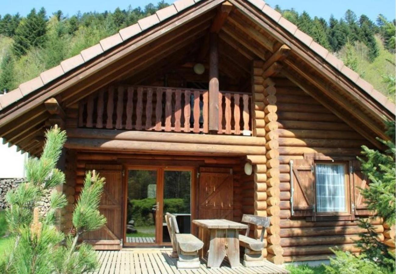 L'Ours Noir Chalet En Rondins La Bresse Eksteriør billede