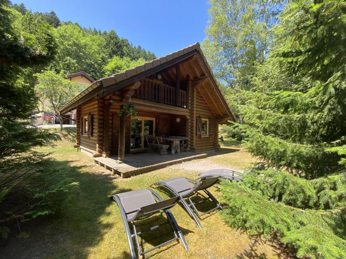 L'Ours Noir Chalet En Rondins La Bresse Eksteriør billede