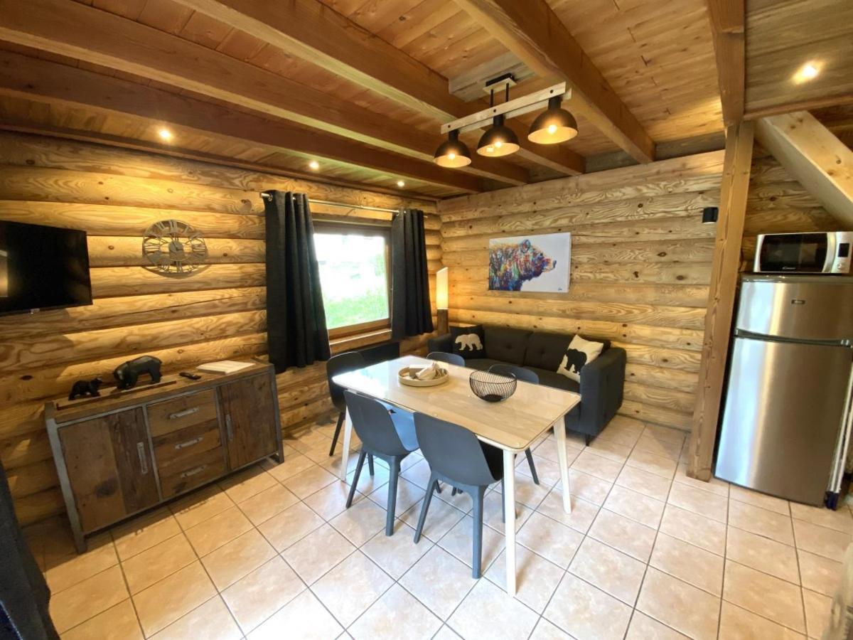 L'Ours Noir Chalet En Rondins La Bresse Eksteriør billede