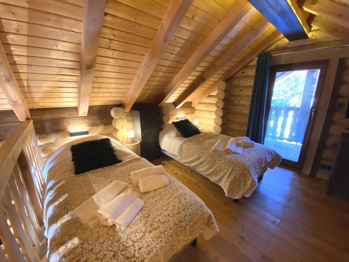 L'Ours Noir Chalet En Rondins La Bresse Eksteriør billede