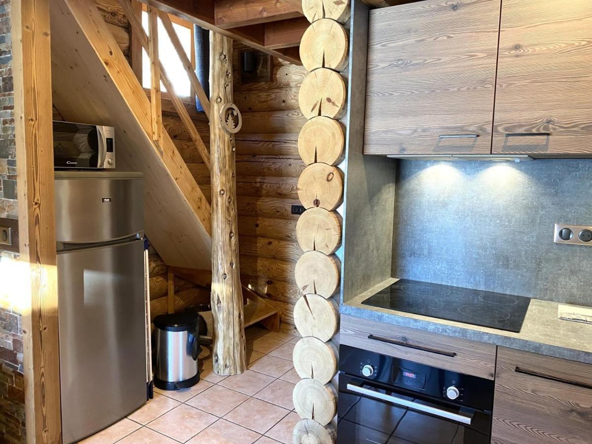 L'Ours Noir Chalet En Rondins La Bresse Eksteriør billede