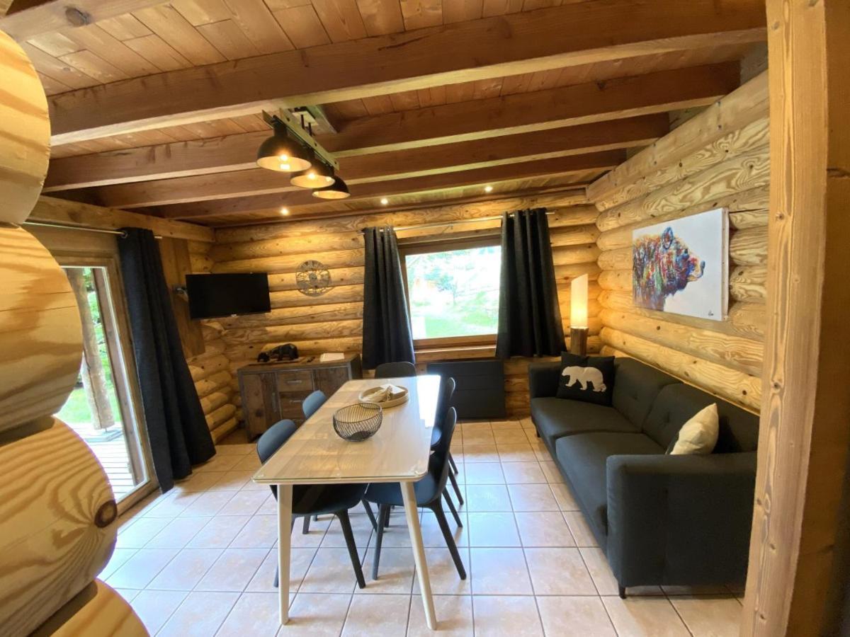 L'Ours Noir Chalet En Rondins La Bresse Eksteriør billede