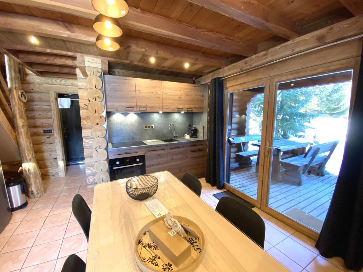 L'Ours Noir Chalet En Rondins La Bresse Eksteriør billede