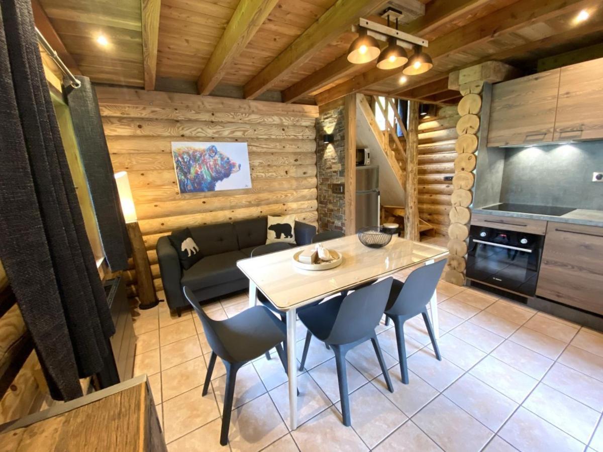 L'Ours Noir Chalet En Rondins La Bresse Eksteriør billede