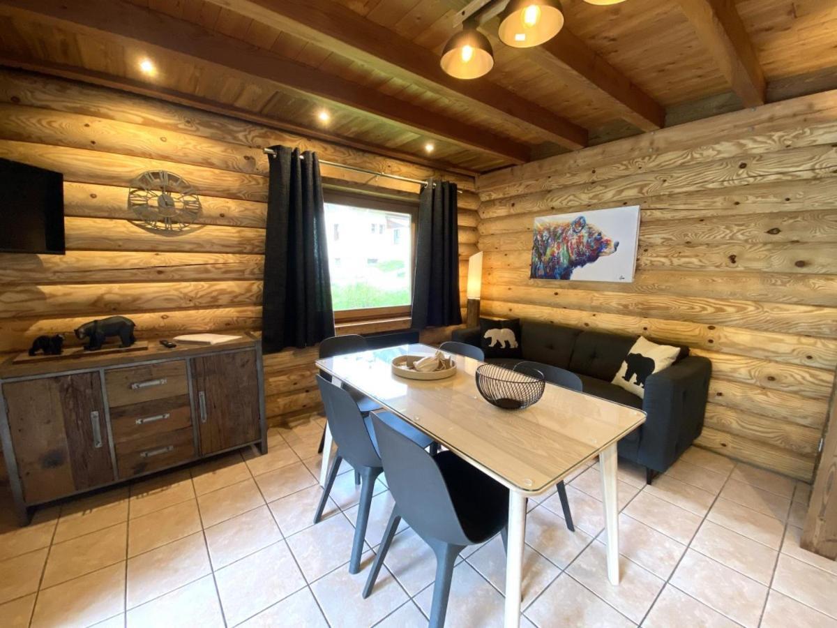 L'Ours Noir Chalet En Rondins La Bresse Eksteriør billede